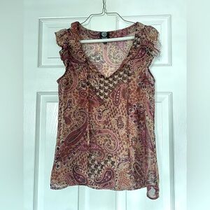 Paisley chiffon top